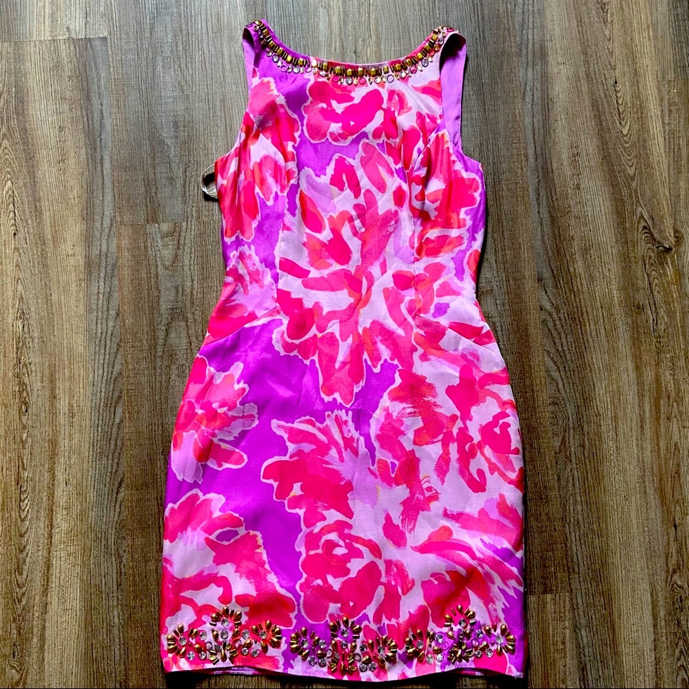 Lilly Pulitzer 100% silk cocktail dress.